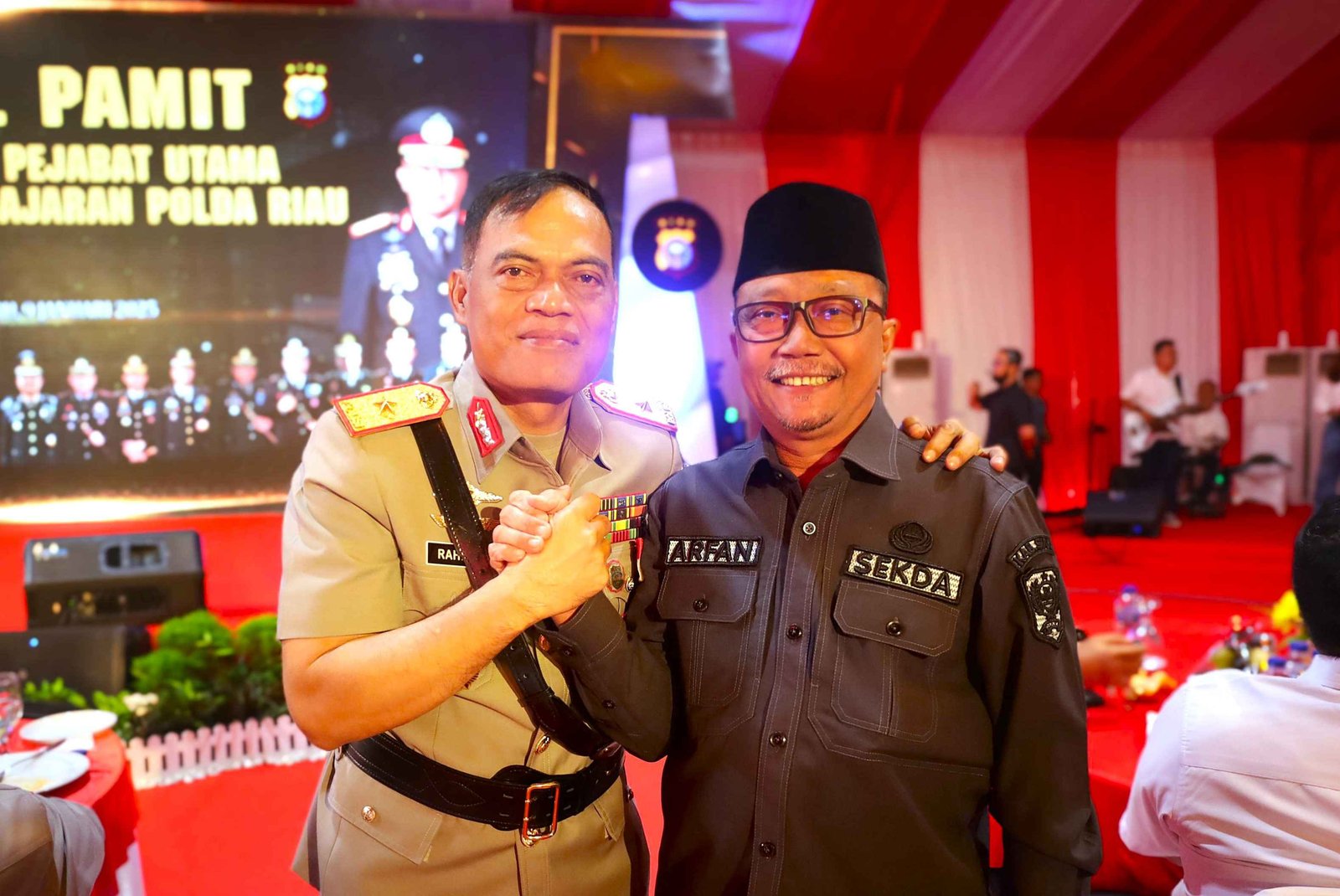 Pamit Kapolres Siak, Sekda Siak Hadiri Kenal Pejabat di Jajaran Polda Riau
